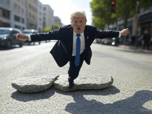 Donald Trump piedra