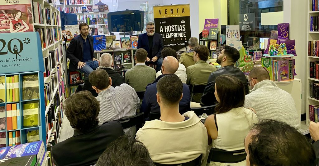 Presentación de "A hostias se emprende" en Madrid.